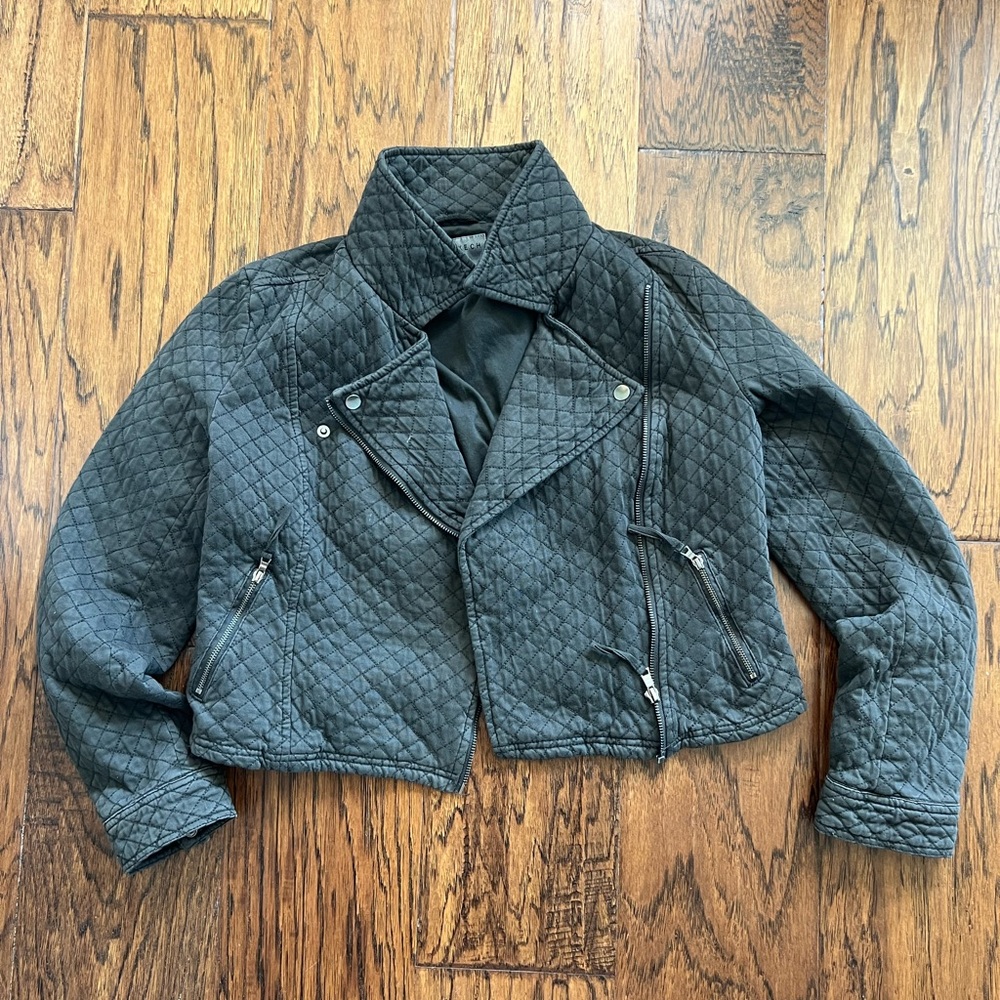 Anthropologie utility jacket - black/ grey